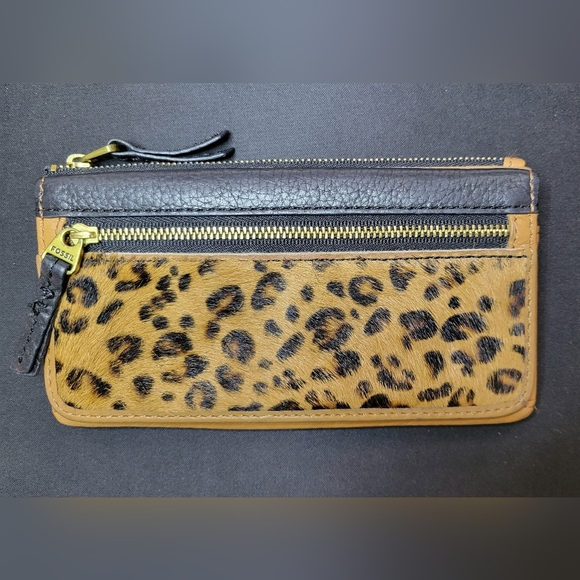 Fossil leopard print wallet - Picture 1 of 7